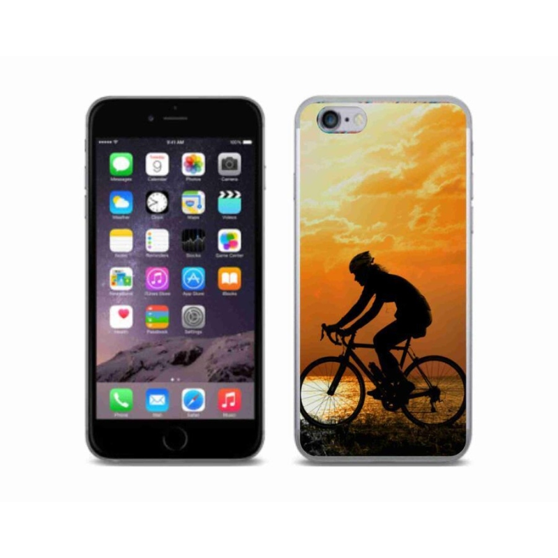 Gelový kryt mmCase na mobil iPhone 6/6S - cyklovýlet