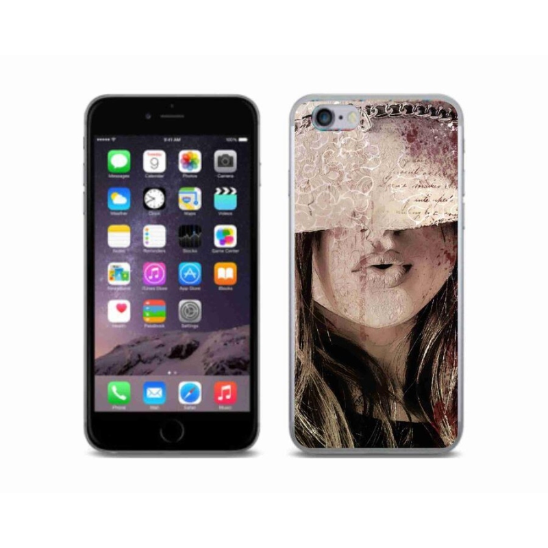 Gelový kryt mmCase na mobil iPhone 6/6S - dívka