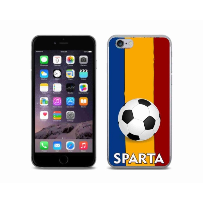 Gelový kryt mmCase na mobil iPhone 6/6S - fotbal 1