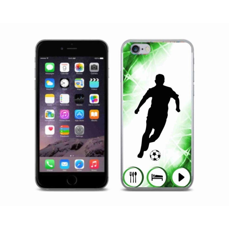 Gelový kryt mmCase na mobil iPhone 6/6S - fotbalista