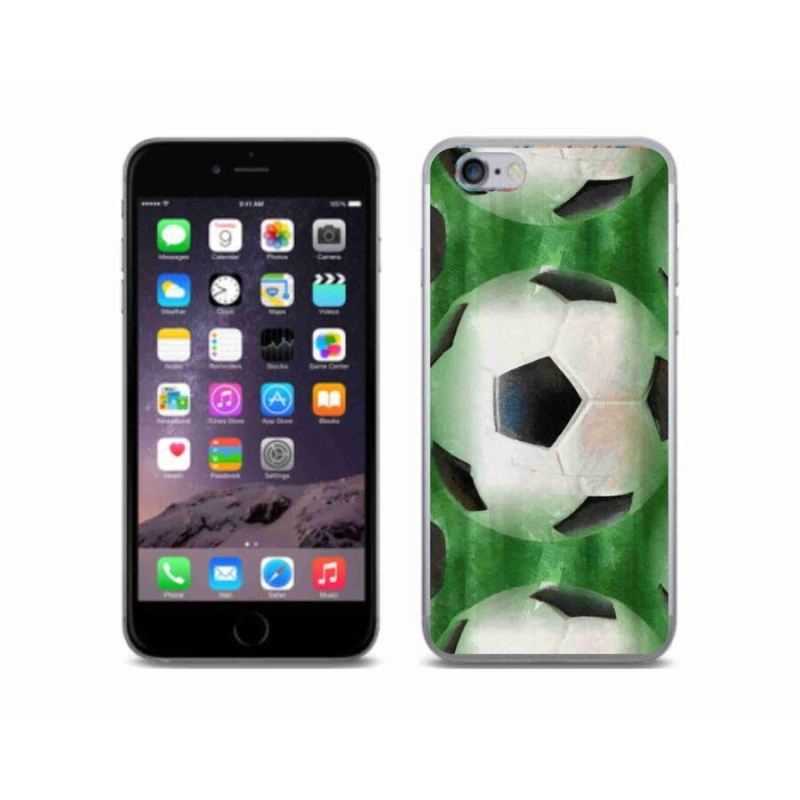Gelový kryt mmCase na mobil iPhone 6/6S - fotbalový míč