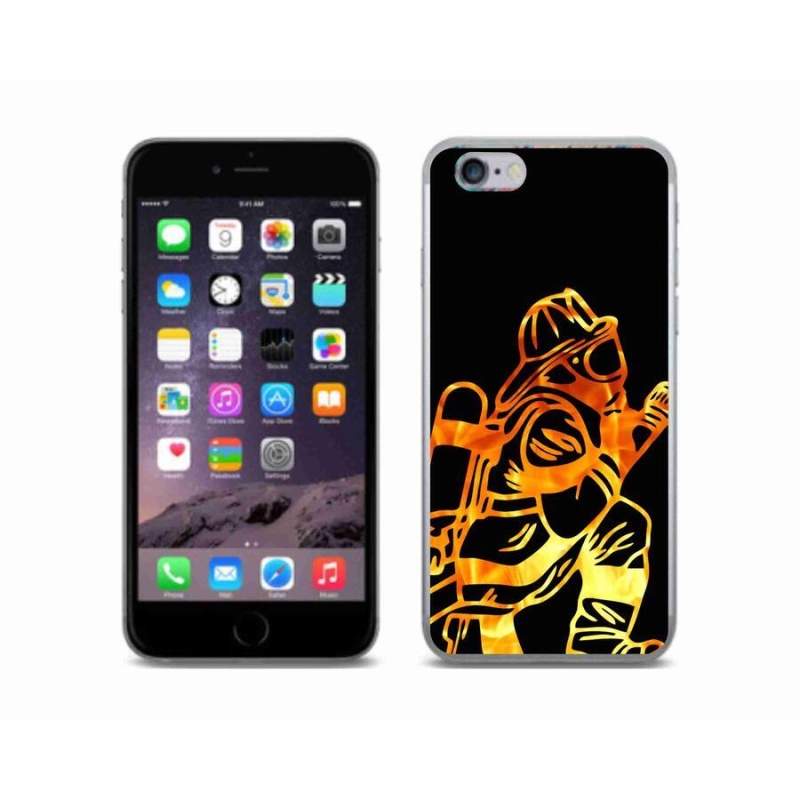 Gelový kryt mmCase na mobil iPhone 6/6S - hasič 1
