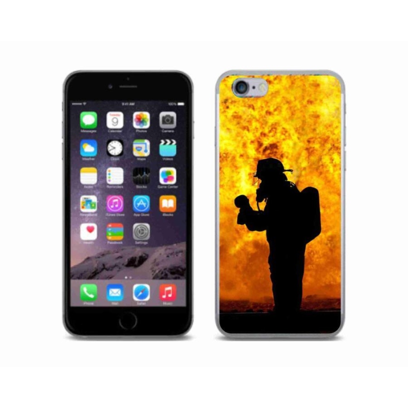 Gelový kryt mmCase na mobil iPhone 6/6S - hasič