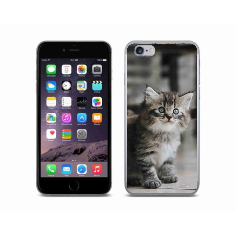 Gelový kryt mmCase na mobil iPhone 6/6S - koťátko