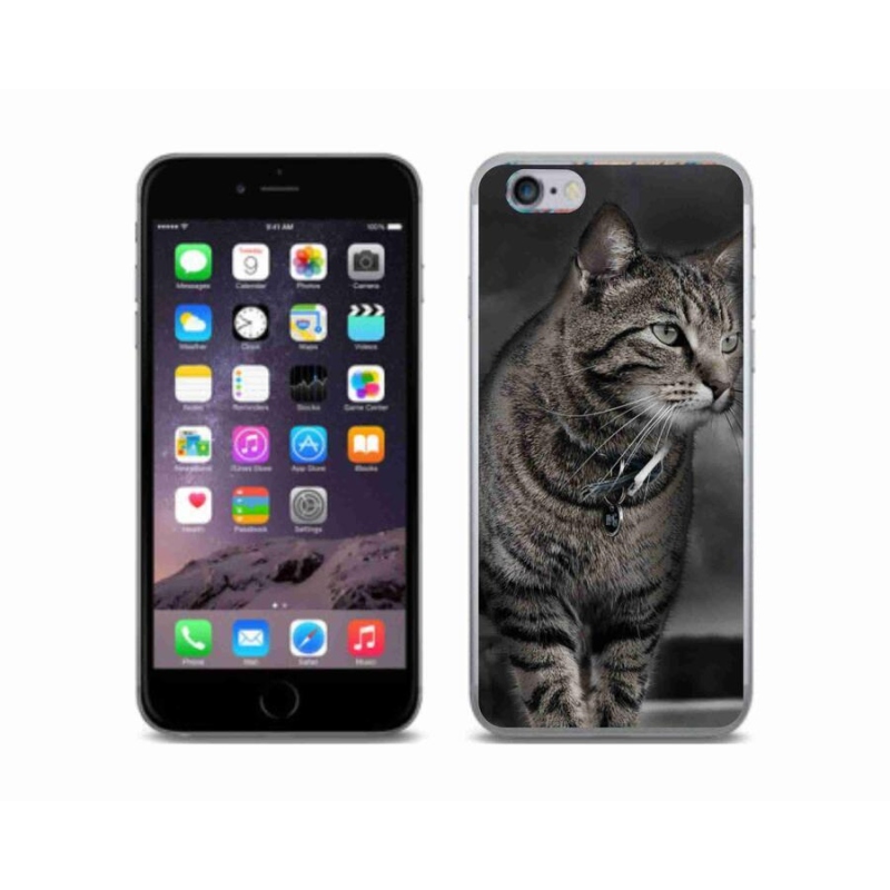 Gelový kryt mmCase na mobil iPhone 6/6S - kočka