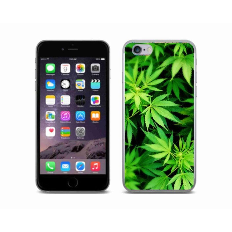 Gelový kryt mmCase na mobil iPhone 6/6S - konopí 3