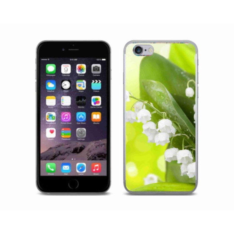 Gelový kryt mmCase na mobil iPhone 6/6S - konvalinka