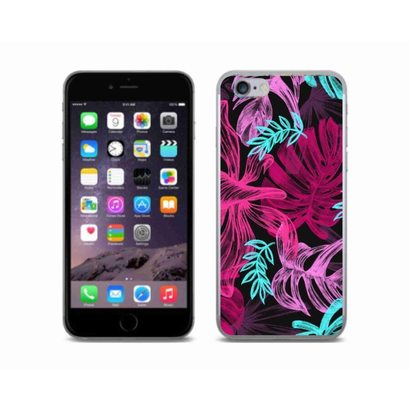 Gelový kryt mmCase na mobil iPhone 6/6S - květiny 1
