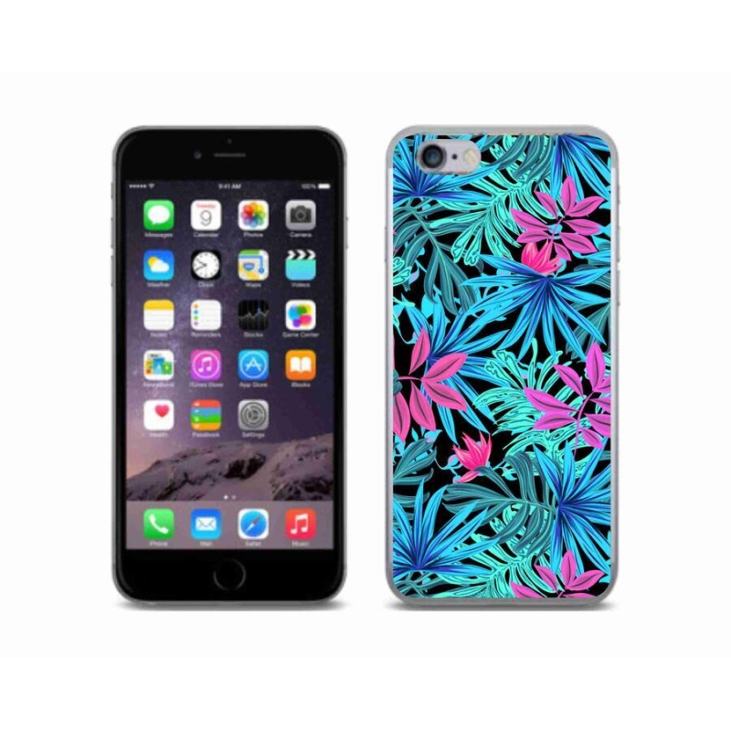 Gelový kryt mmCase na mobil iPhone 6/6S - květiny 3