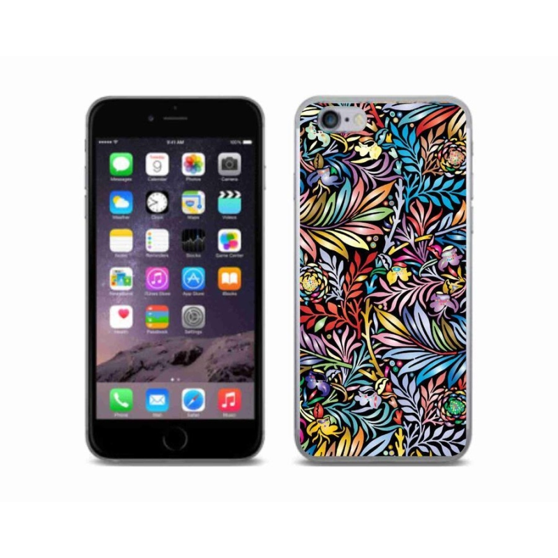 Gelový kryt mmCase na mobil iPhone 6/6S - květiny 5