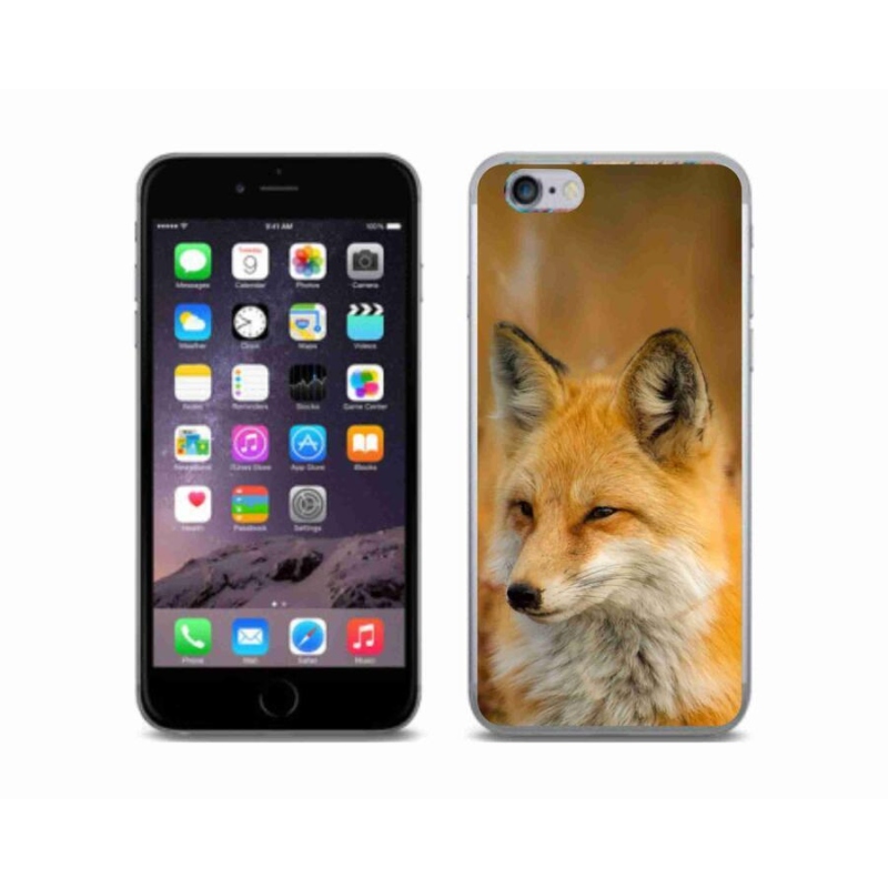 Gelový kryt mmCase na mobil iPhone 6/6S - liška