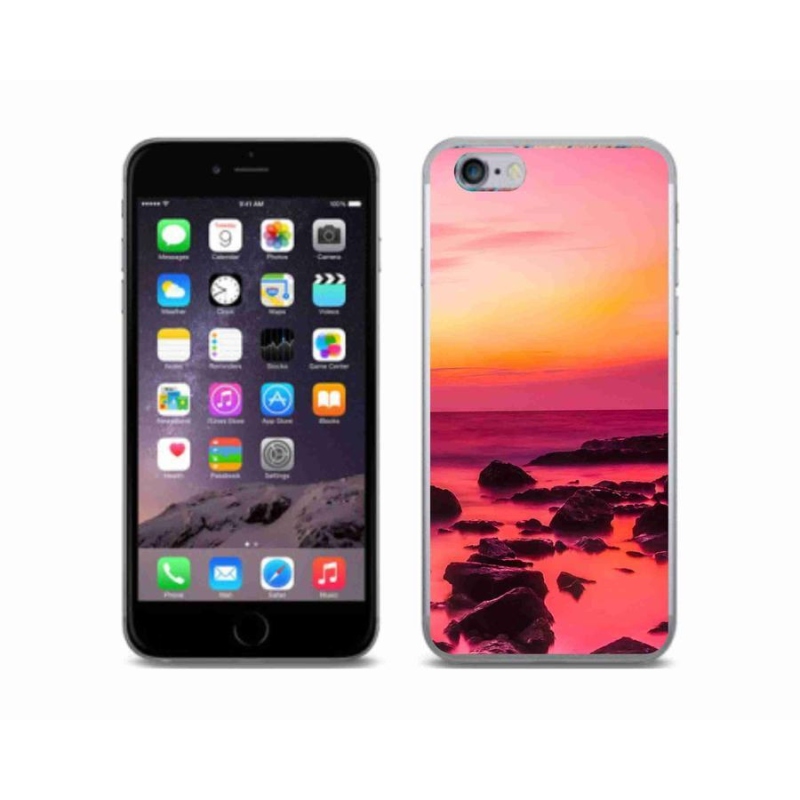 Gelový kryt mmCase na mobil iPhone 6/6S - moře a záře