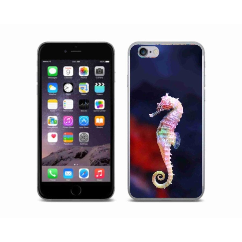 Gelový kryt mmCase na mobil iPhone 6/6S - mořský koník