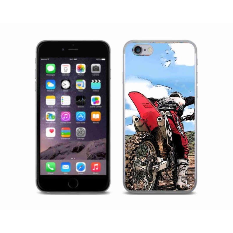 Gelový kryt mmCase na mobil iPhone 6/6S - moto