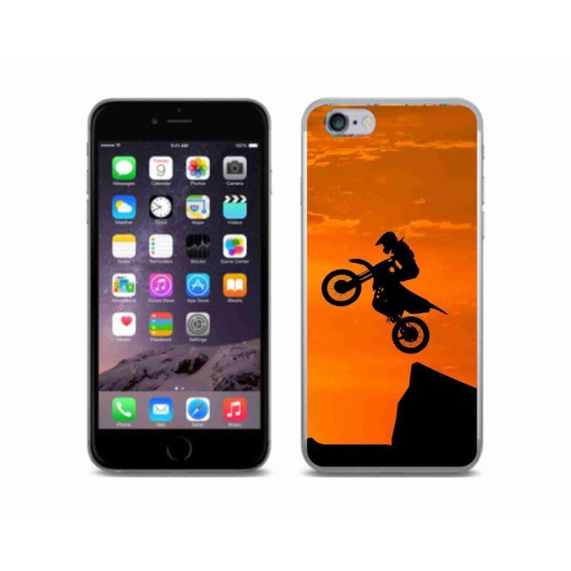 Gelový kryt mmCase na mobil iPhone 6/6S - motocross