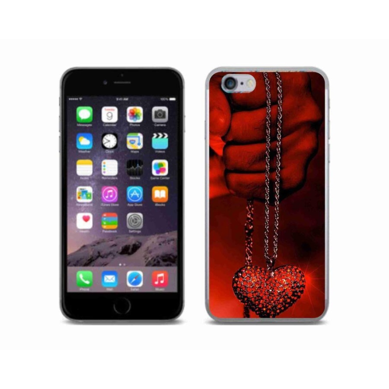 Gelový kryt mmCase na mobil iPhone 6/6S - náhrdelník
