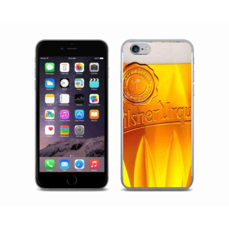Gelový kryt mmCase na mobil iPhone 6/6S - pivo