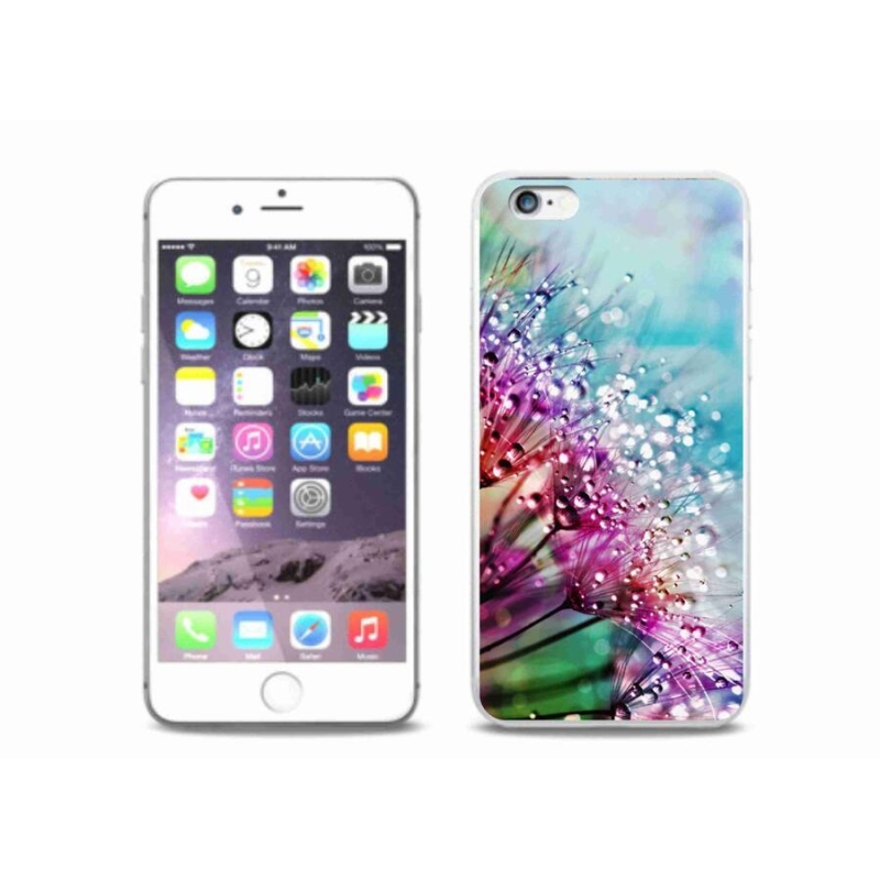 Gelový kryt mmCase na mobil iPhone 6/6S Plus - barevné květy