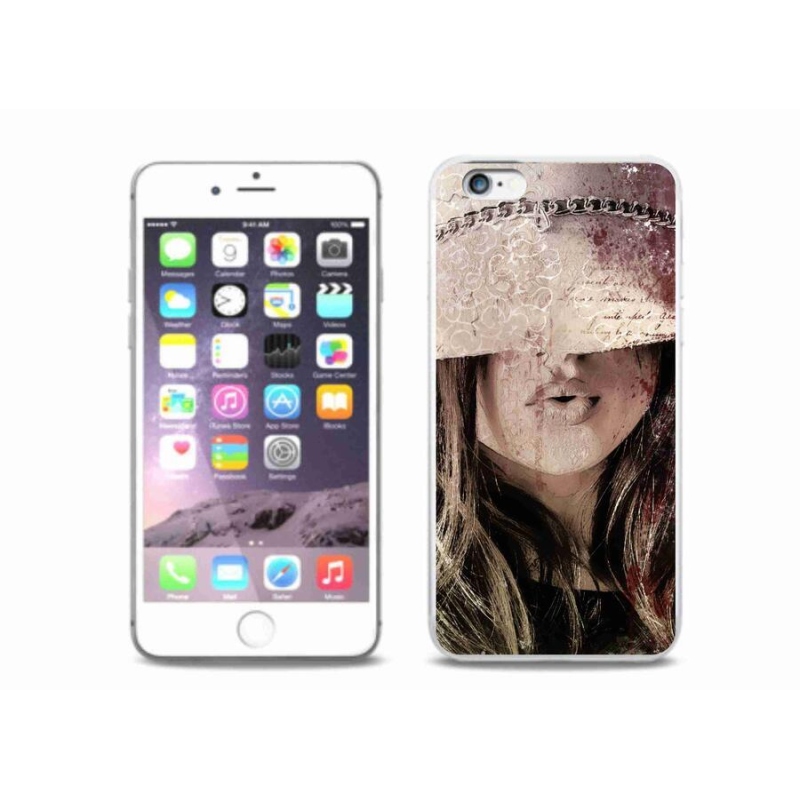 Gelový kryt mmCase na mobil iPhone 6/6S Plus - dívka