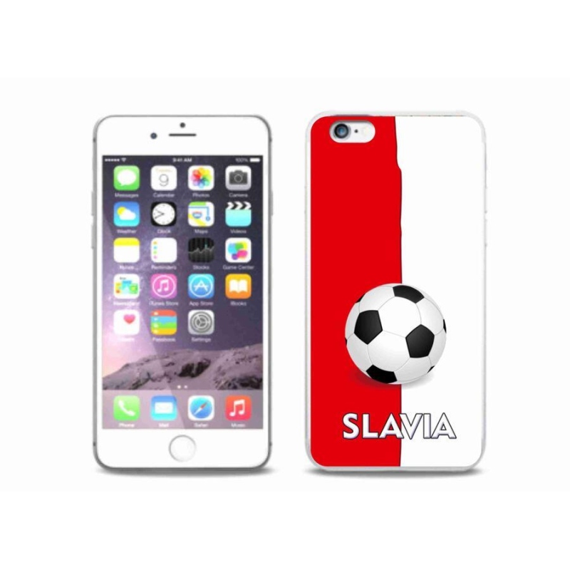 Gelový kryt mmCase na mobil iPhone 6/6S Plus - fotbal 2