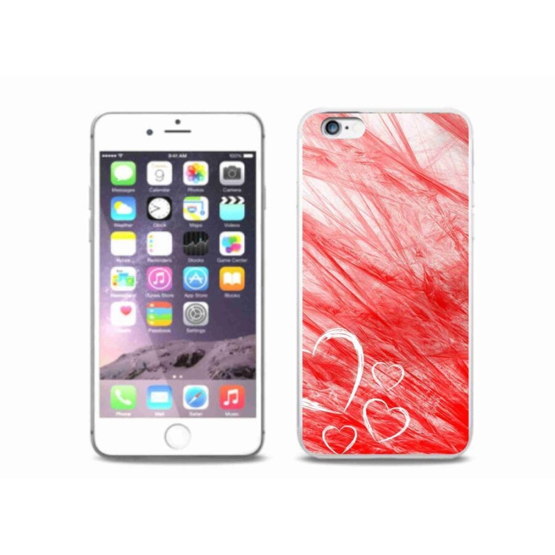 Gelový kryt mmCase na mobil iPhone 6/6S Plus - heart