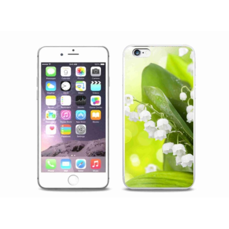 Gelový kryt mmCase na mobil iPhone 6/6S Plus - konvalinka
