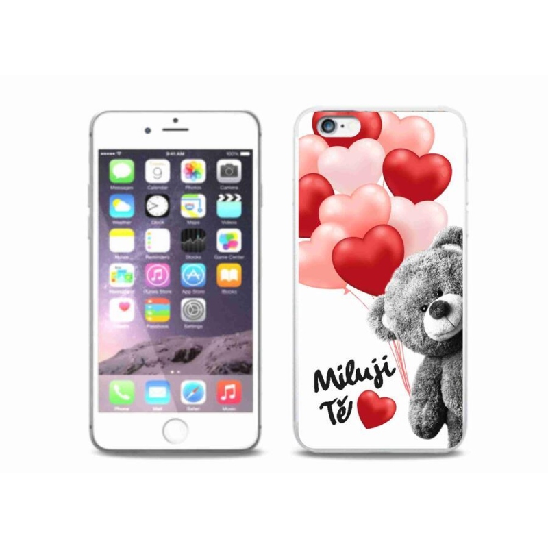 Gelový kryt mmCase na mobil iPhone 6/6S Plus - miluji Tě