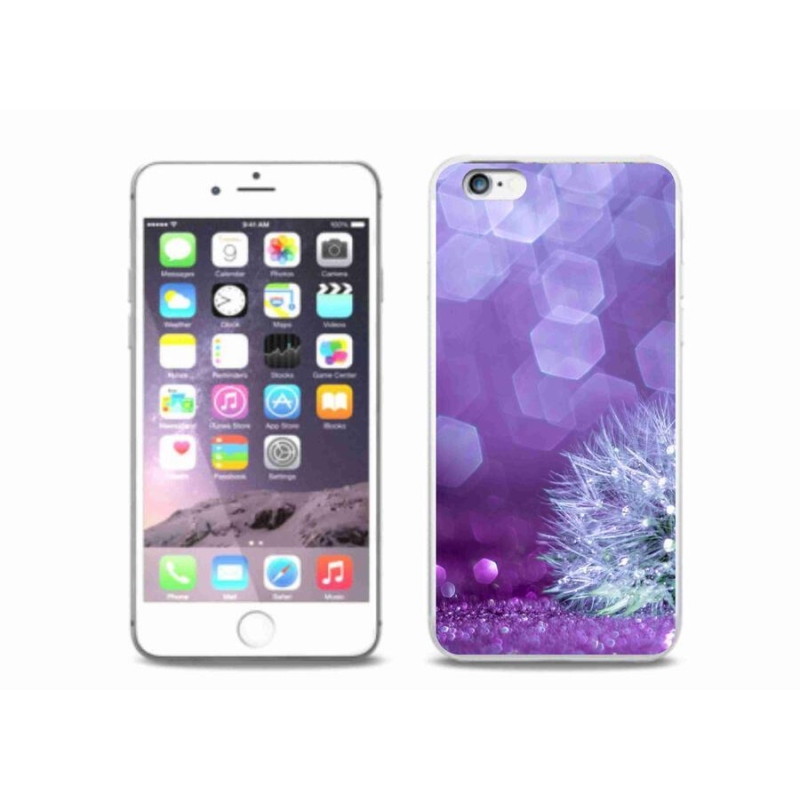 Gelový kryt mmCase na mobil iPhone 6/6S Plus - odkvetlá pampeliška 2