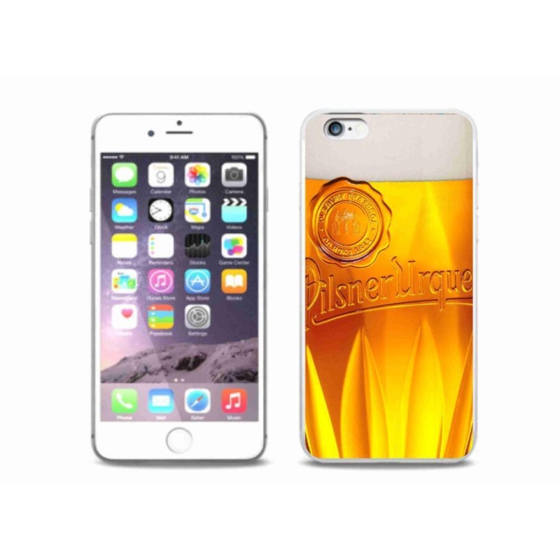 Gelový kryt mmCase na mobil iPhone 6/6S Plus - pivo