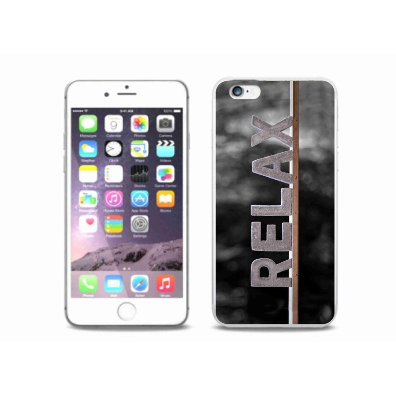 Gelový kryt mmCase na mobil iPhone 6/6S Plus - relax 1