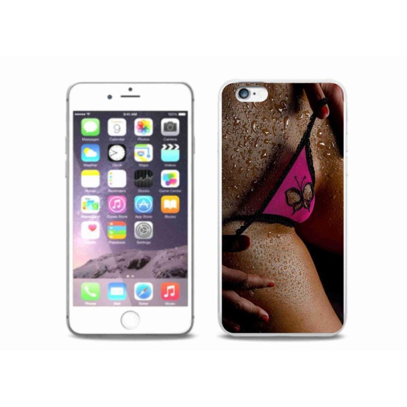 Gelový kryt mmCase na mobil iPhone 6/6S Plus - sexy žena