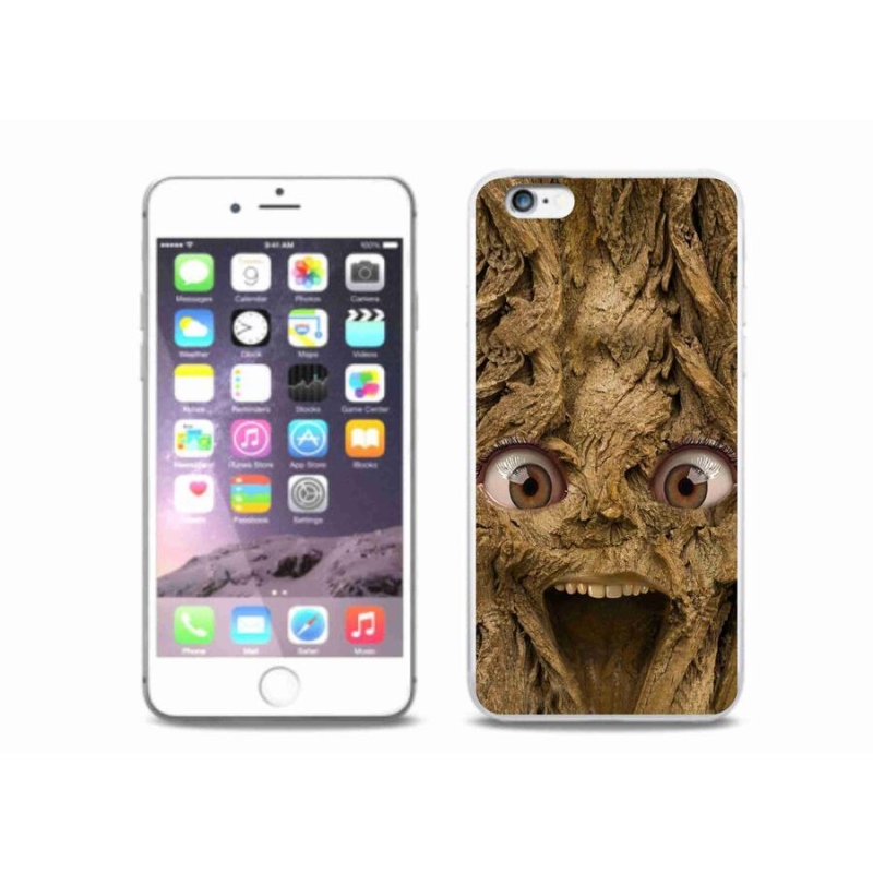 Gelový kryt mmCase na mobil iPhone 6/6S Plus - veselý strom s očima