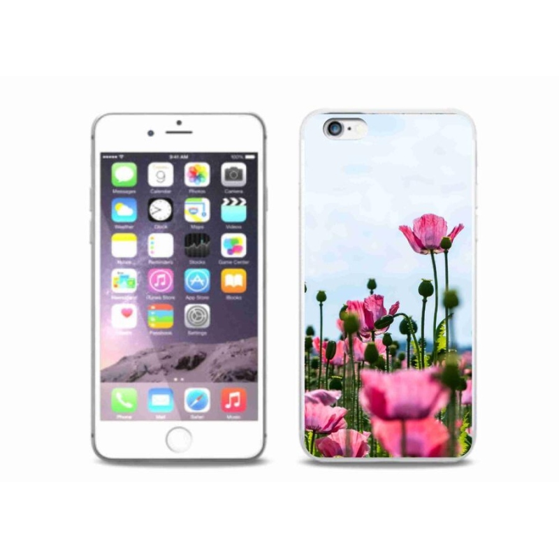Gelový kryt mmCase na mobil iPhone 6/6S Plus - vlčí mák