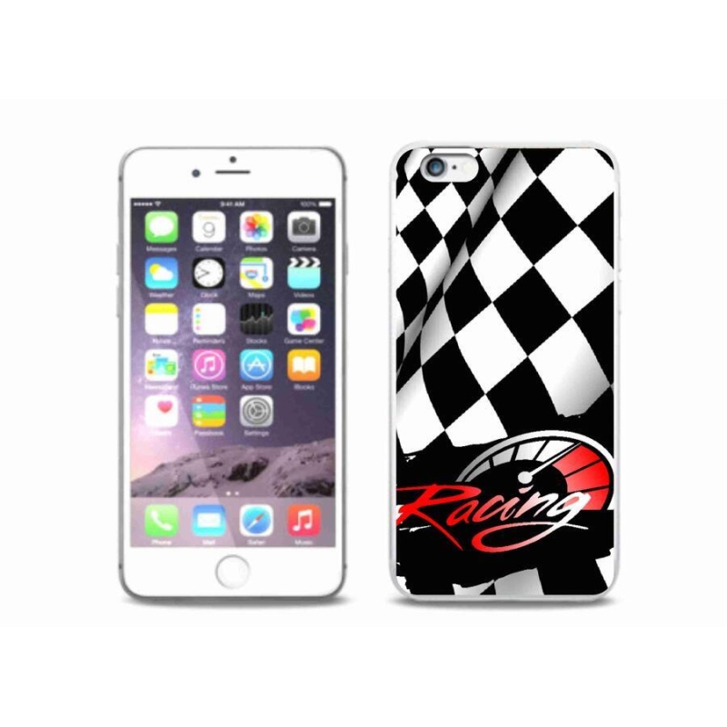 Gelový kryt mmCase na mobil iPhone 6/6S Plus - závodění
