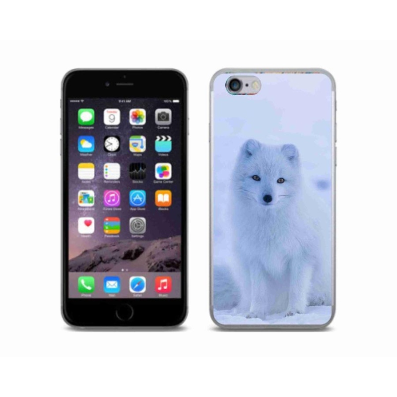 Gelový kryt mmCase na mobil iPhone 6/6S - polární liška