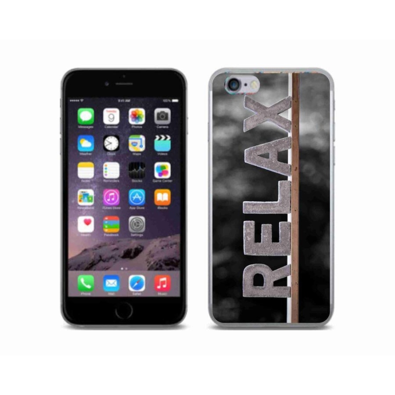 Gelový kryt mmCase na mobil iPhone 6/6S - relax 1
