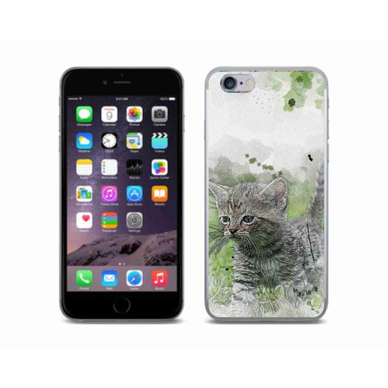 Gelový kryt mmCase na mobil iPhone 6/6S - roztomilé kotě 1
