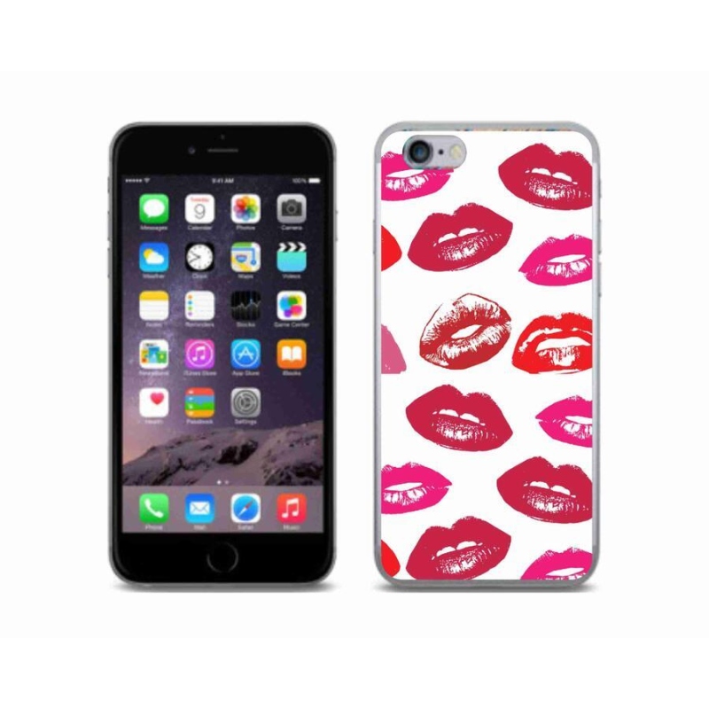 Gelový kryt mmCase na mobil iPhone 6/6S - rty