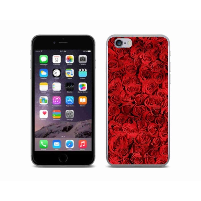 Gelový kryt mmCase na mobil iPhone 6/6S - růže