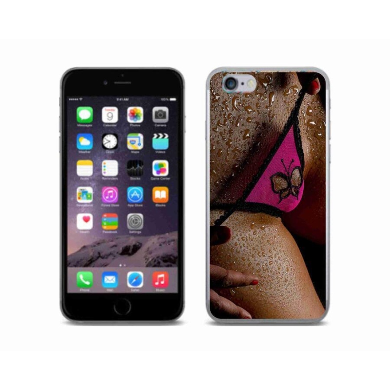 Gelový kryt mmCase na mobil iPhone 6/6S - sexy žena
