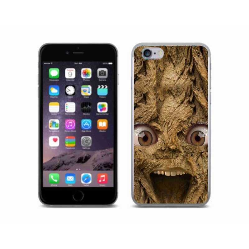 Gelový kryt mmCase na mobil iPhone 6/6S - veselý strom s očima