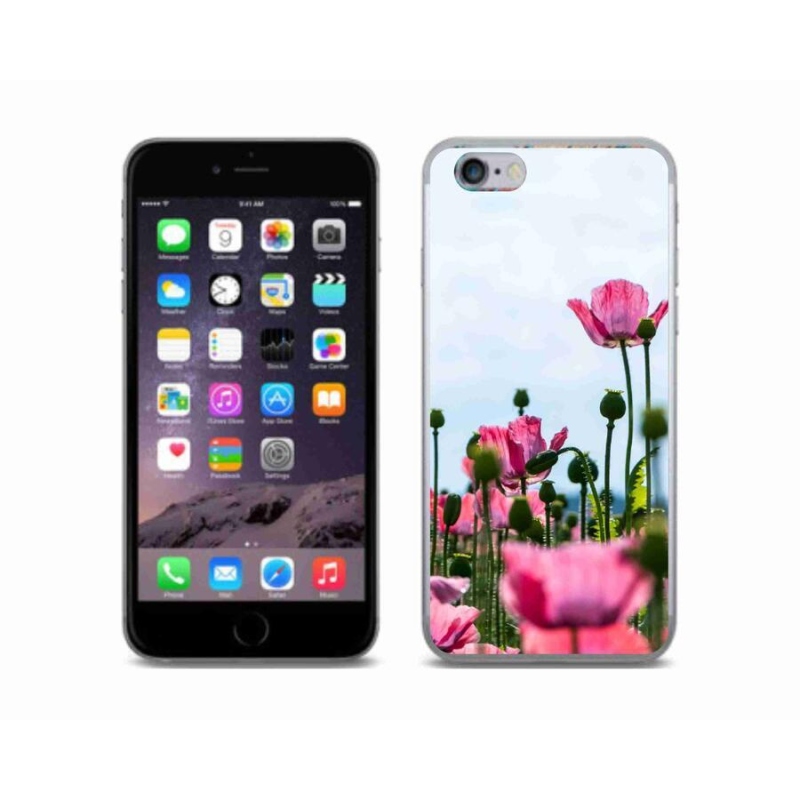Gelový kryt mmCase na mobil iPhone 6/6S - vlčí mák