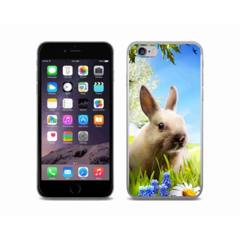 Gelový kryt mmCase na mobil iPhone 6/6S - zajíček