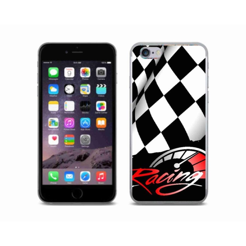 Gelový kryt mmCase na mobil iPhone 6/6S - závodění