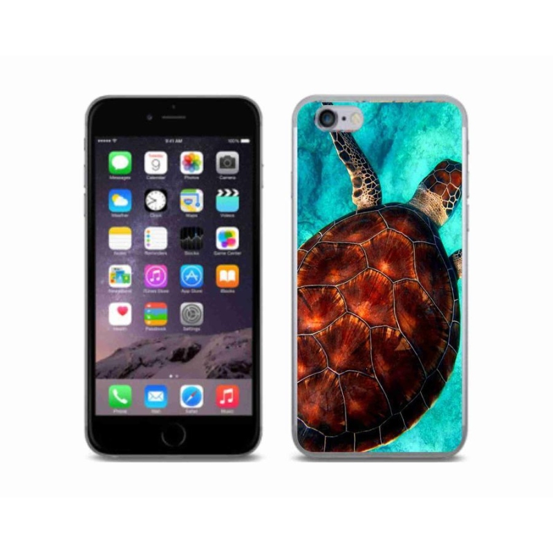 Gelový kryt mmCase na mobil iPhone 6/6S - želva