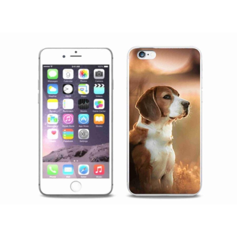 Gelový kryt mmCase na mobil iPhone 6 Plus/6S Plus - bígl