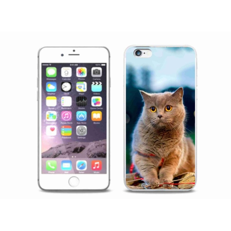 Gelový kryt mmCase na mobil iPhone 6 Plus/6S Plus - britská modrá 2