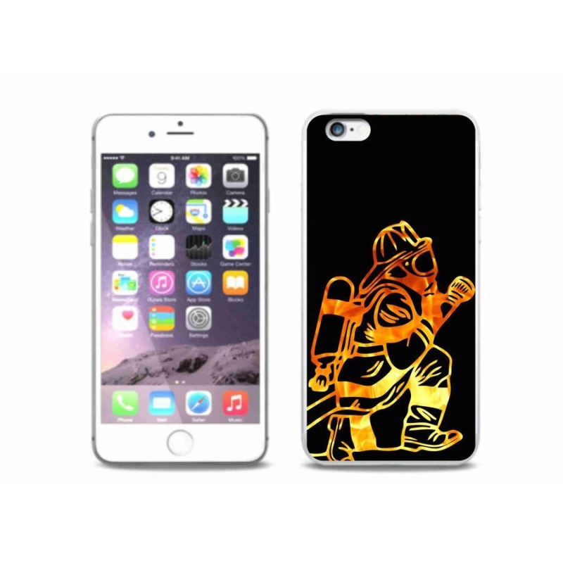 Gelový kryt mmCase na mobil iPhone 6 Plus/6S Plus - hasič 1