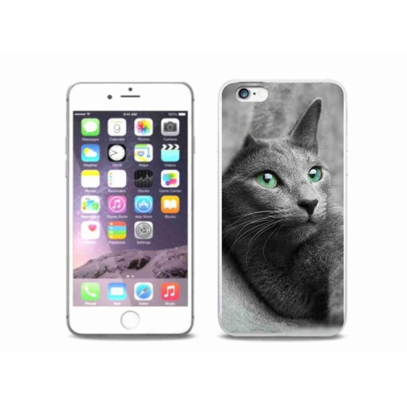 Gelový kryt mmCase na mobil iPhone 6 Plus/6S Plus - kočka 2