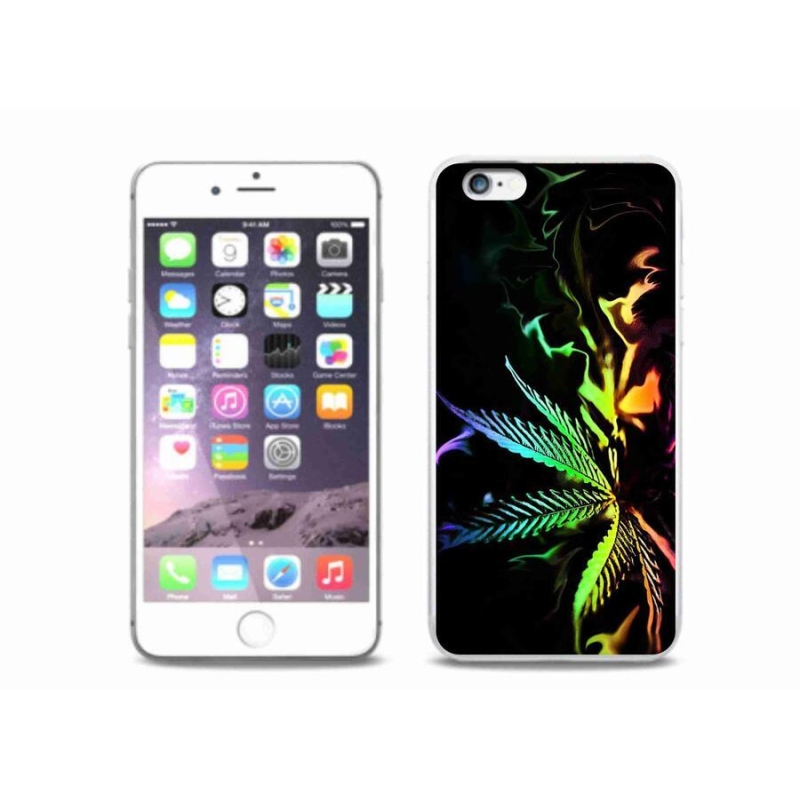 Gelový kryt mmCase na mobil iPhone 6 Plus/6S Plus - konopí 2